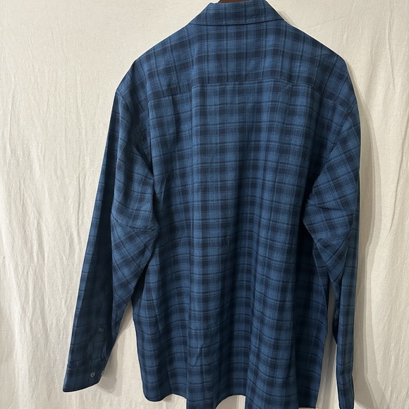 Orvis Active‎ Fit Shirt Men 2XL Long Sleeve Blue Plaid Button Down UPF 40  NWT - Picture 3 of 8